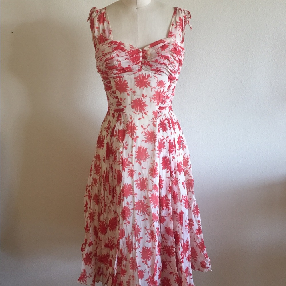 Vintage Poinsettia Dress